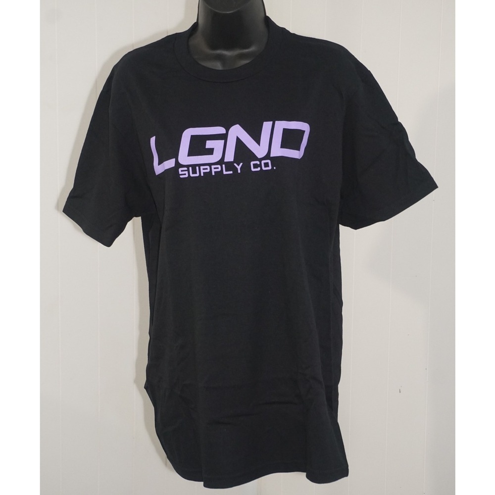 LGND Supply Co. Size Medium Black Cotton Purple Truck Graphic T-Shirt